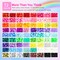 2400pcs Pony Beads 72 Colors 9mm Friendship Bracelets Making Kit, Rainbow Kandi Beads Bulk Letter Beads for Name Bracelets Jewelry Making Crafts with Elastic String
